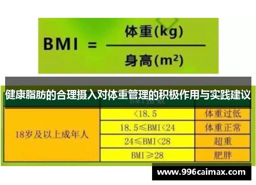 健康脂肪的合理摄入对体重管理的积极作用与实践建议